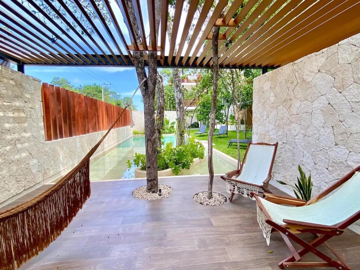 Suit Next To The Common Top Roof Exclusive Building Kingsize Bed 2 Super Pools, Gym, Grill Тулум Екстериор снимка