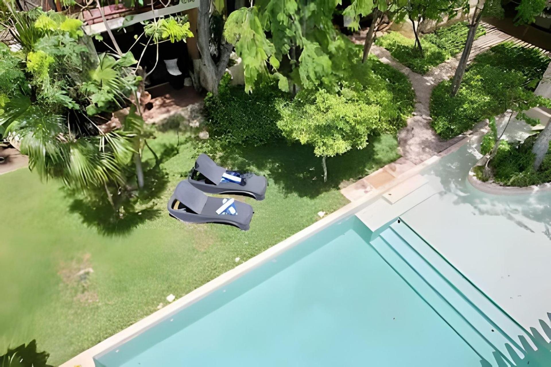 Suit Next To The Common Top Roof Exclusive Building Kingsize Bed 2 Super Pools, Gym, Grill Тулум Екстериор снимка